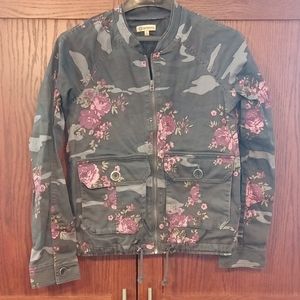 Super Cute Democracy Jacket Roses and Camo